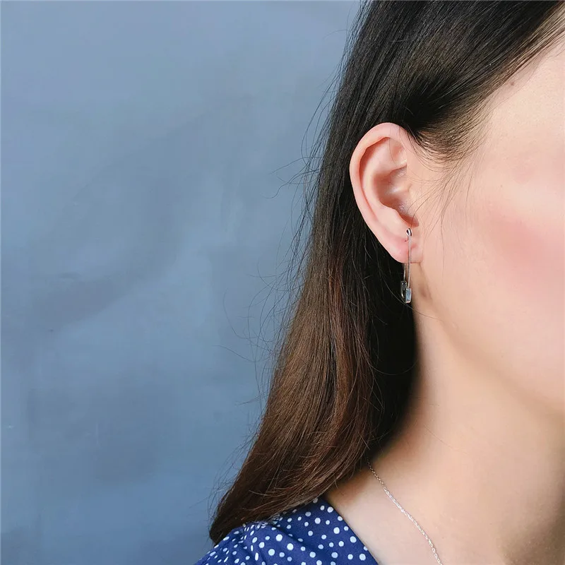 

RUIYI Real 925 Sterling Silver Women Vintage Stud Earrings Girls Stylish Pins Shape Make Old Distressed Exquisite Niche Earrings