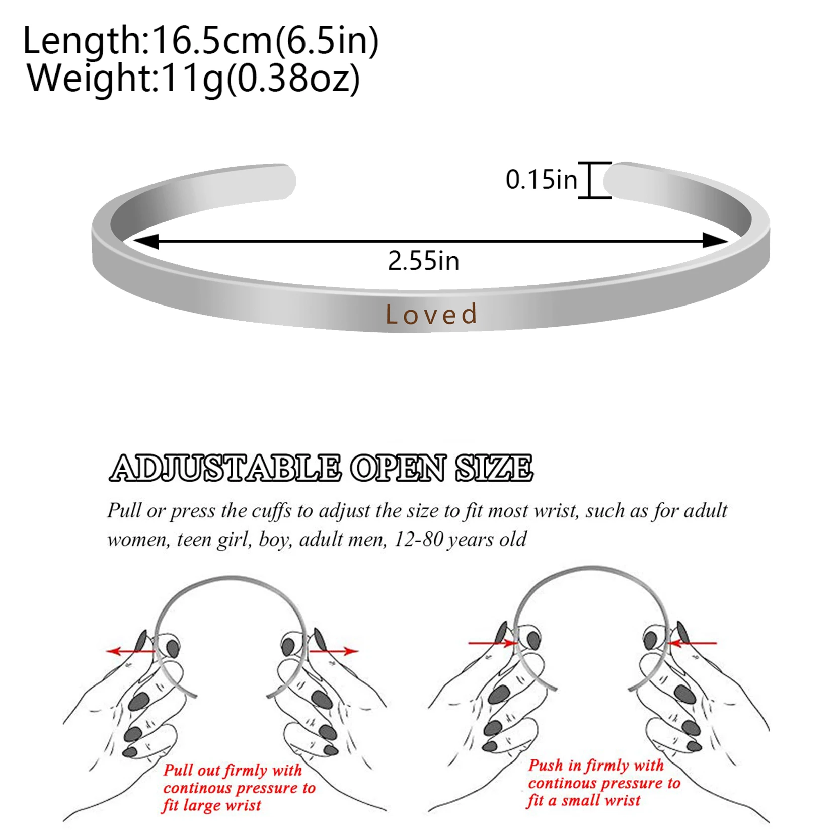Браслет женский с выгравированными цитатами стильный вдохновляющий браслет
