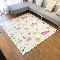 2001801 5cm1cm folding baby play mat for kids thick cartoon crawling pad soft xpe smellless rug parlor game blanket cushion