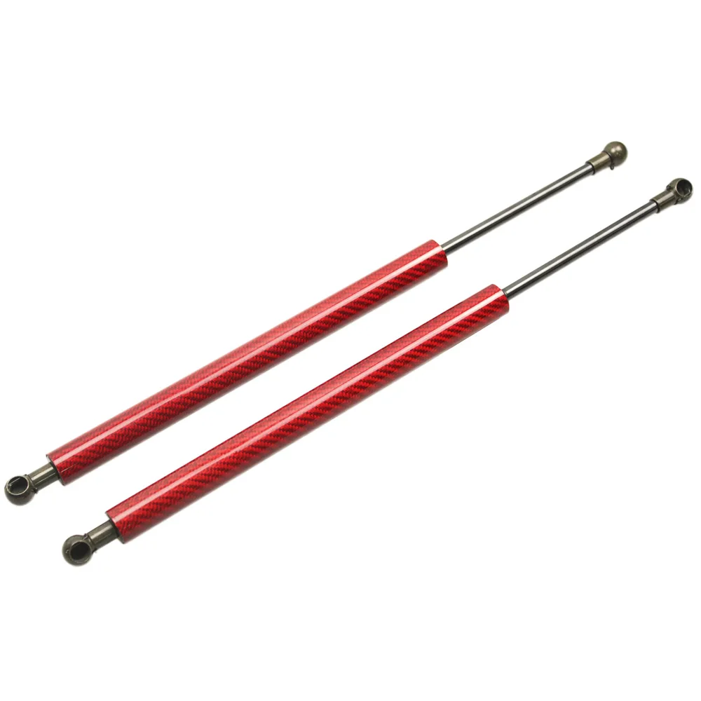 red carbon fiber Для SEAT Leon MK2 1P 2005-2012 шрифт капота изменение газовые стойки подъем поддержка Амортизатор аксессуары для амортизаторов амортизатор - Цвет: red carbon fiber