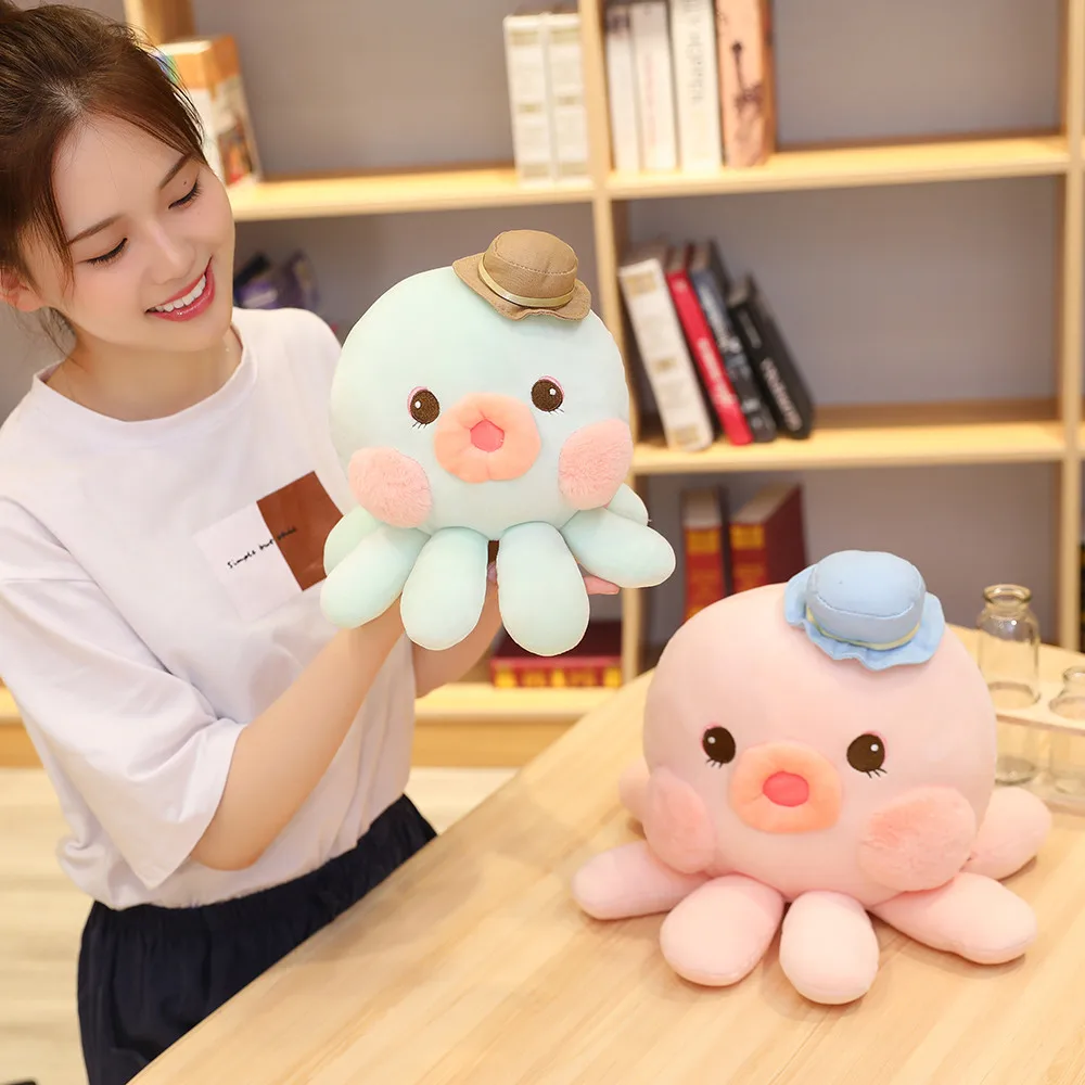 1 шт осьминог плюшевые игрушки Kawaii мягкие морские животные Дети сжимаемые