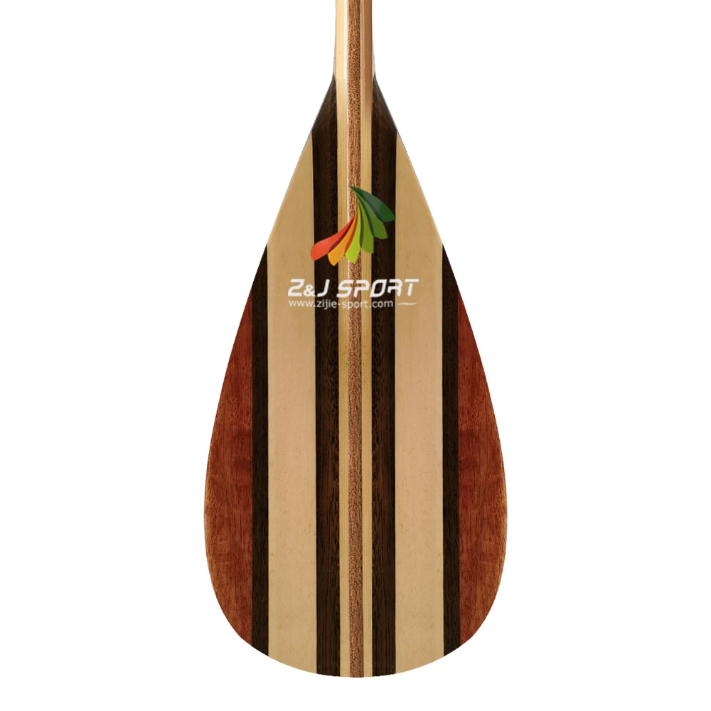 ZJ спортивные деревянные Аутригер каноэ OC Paddle со стеклопластиковой Rainforced на