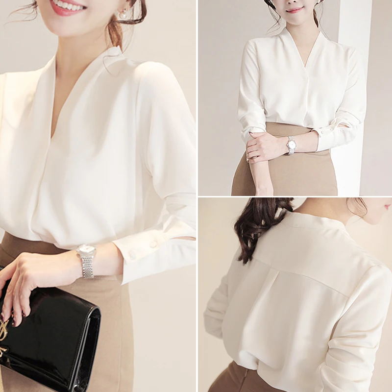 Повседневные весенние 2021 Новые однотонные из шифона в Корейском стиле женская