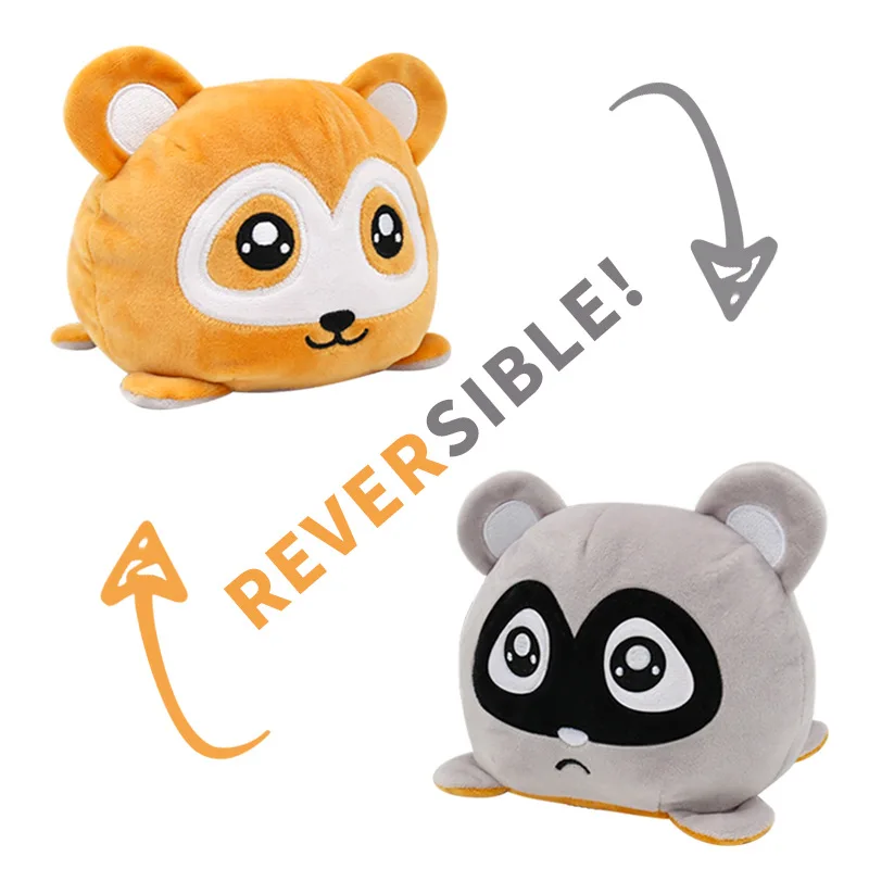 

Double Sided Expression Flip Unicorn Tiger Toy Doll Cute Plush Animal Filling Toy Home Accessories Children's Birthday Gift Toy