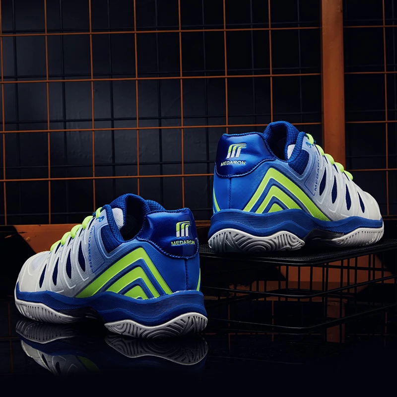 Кроссовки унисекс для волейбола Нескользящие синие оранжевые|Волейбольная