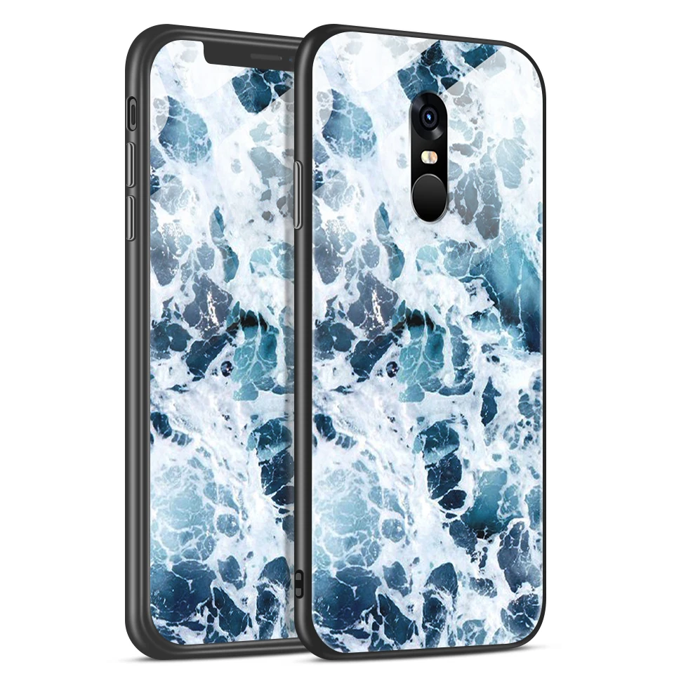 W189 Для Xiaomi Redmi Note 4/4X роскошный чехол из закаленного стекла для Remi Note 4 Pro CN Version/4 Gobal Version Fashion Soft Edge Shell - Цвет: W189
