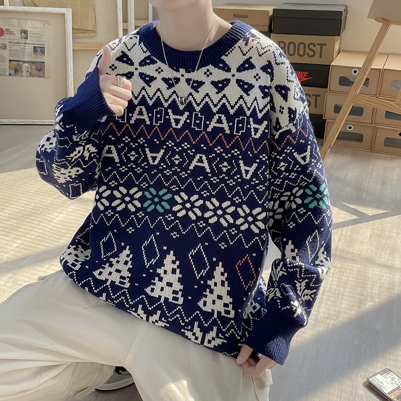 

Мужской Рождество тер с длинным рукавом, в стиле ретро