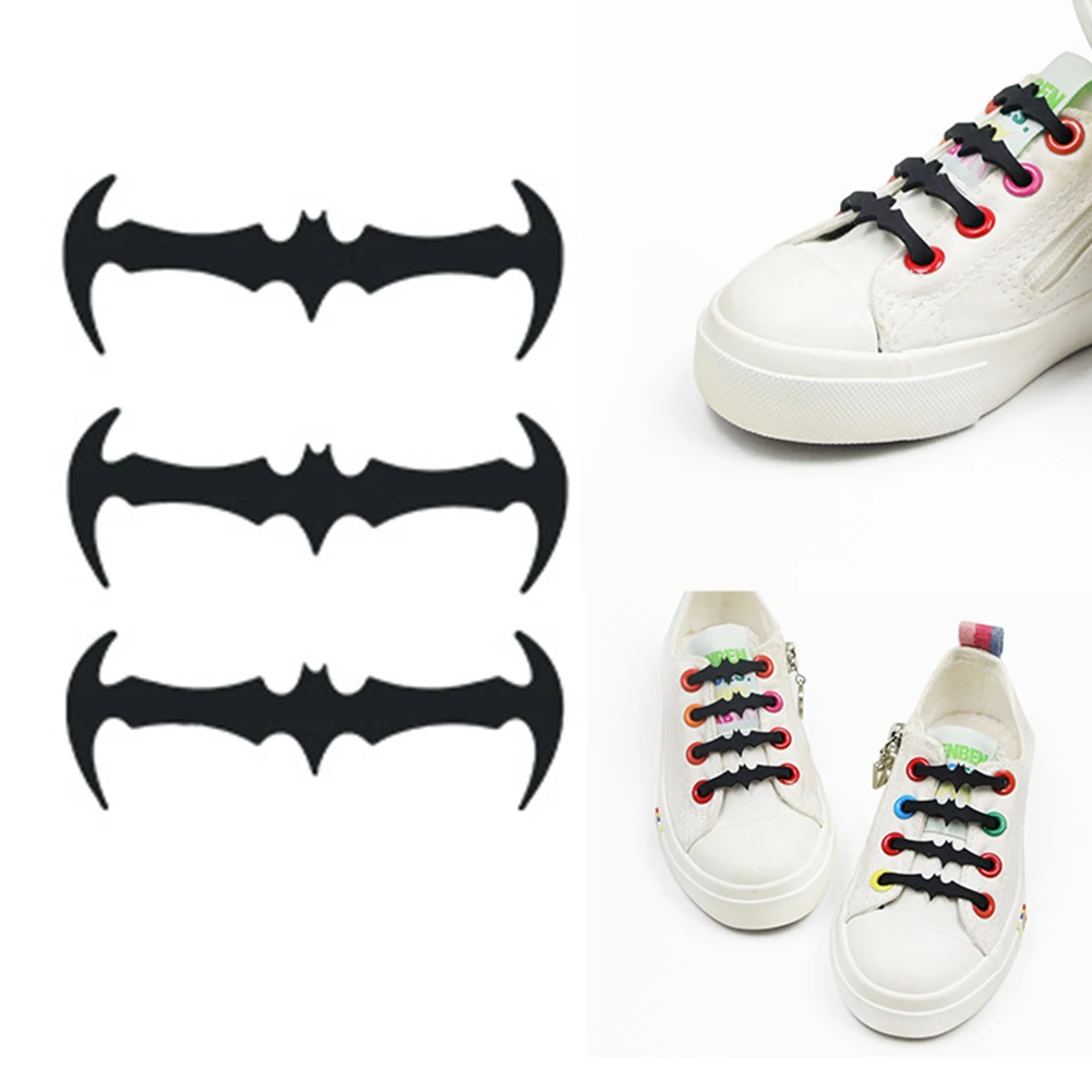 

12Pcs/lot Silicone Shoelaces No tie Elastic Shoe Laces Special Shoelace for Kids / Adults Lacing System Rubber Creative Unisex