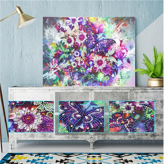 5D DIY Алмазная картина специальная Алмазная вышивка мультяшный персонаж цветок картина вышивка крестиком Мозаика - Цвет: 30x40