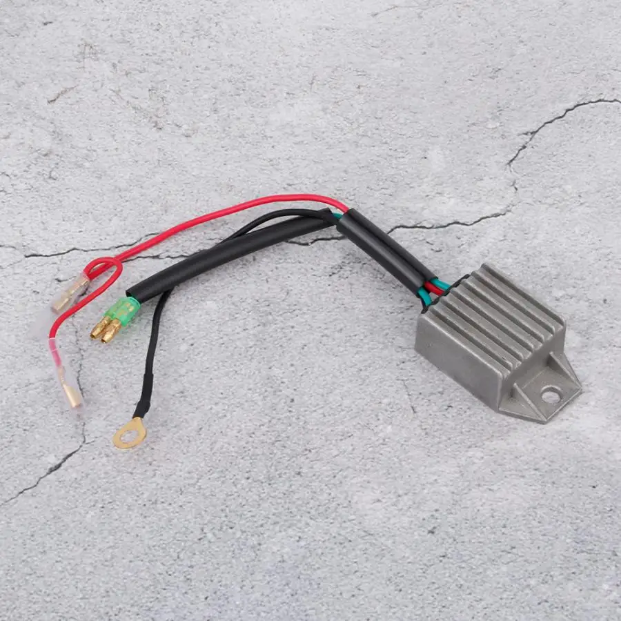 

Voltage Regulator Rectifier for 2 Stroke 15HP Outboard Motor Fishing Boats Motors Silver Aluminium Alloy Voltage Stabilizer