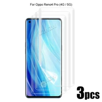 3pcs For Oppo Reno4 Pro Reno Pro Screen Protector Soft Hydrogel Film Curved Full Coverage