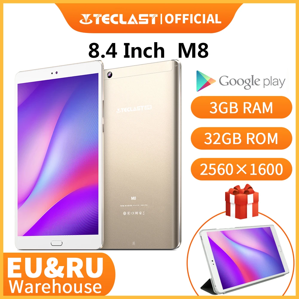 Планшеты Teclast M8 Android планшет нетбук 3 ГБ ОЗУ 32 Гб ПЗУ 8 4 дюйма 2560x1600 четырехъядерный