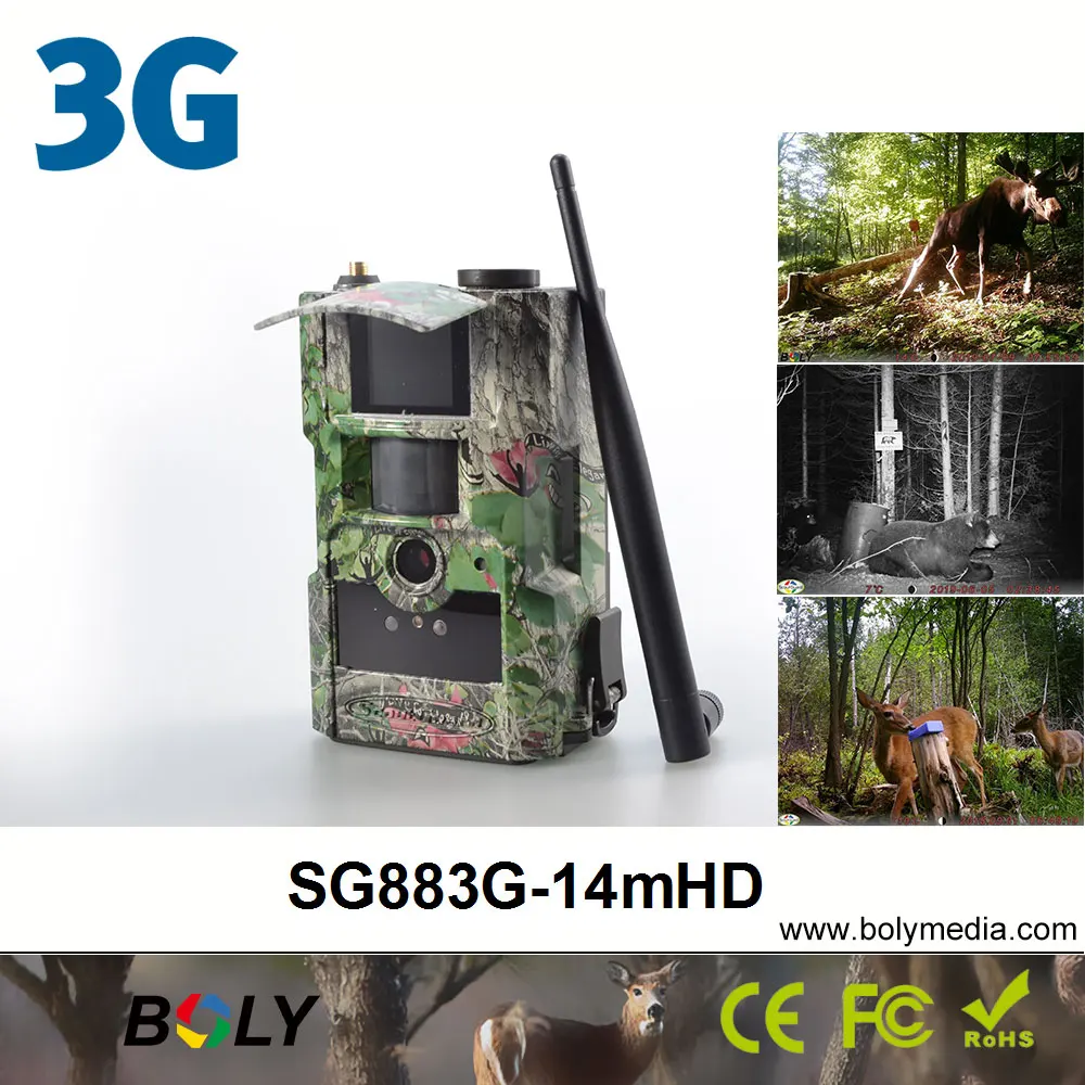 3g беспроводные охотничьи камеры Bolyguard SG88 3g-14mHD MMS/GPRS 14MP 940nm невидимые IR trail камеры Фото-ловушки