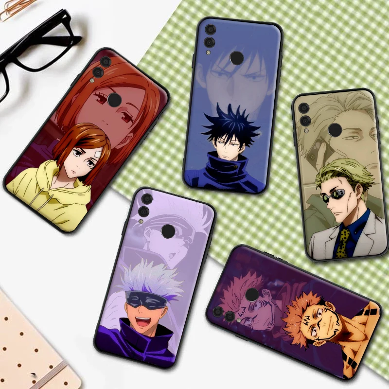 

Jujutsu Kaisen Anime Gojo Satoru Phone Case For Huawei Honor 7X 8X 8C 9 V9 9X 10 V10 10i V20 20i 30 Lite Fashion Back Cover