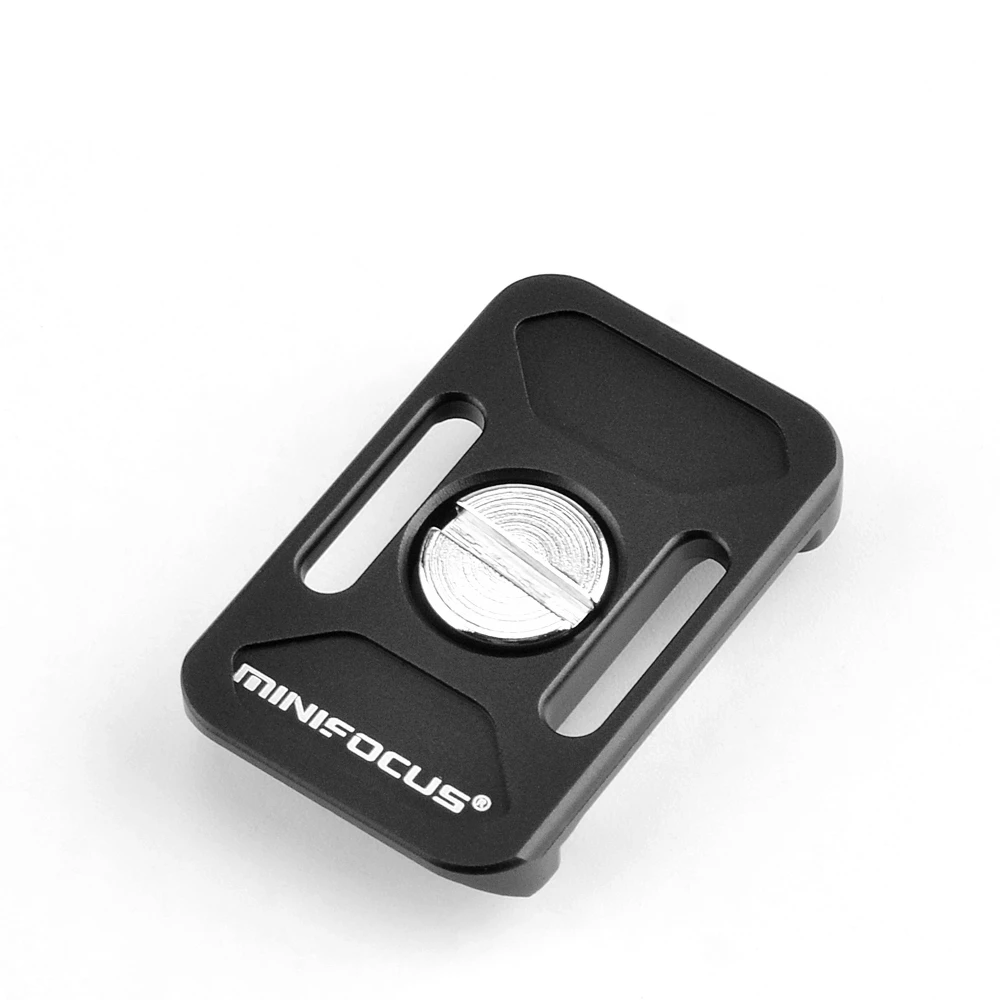 

Universal 38mm Mini Quick Release Plate Anti-drop Buckle Ultra Thin for Arca Swiss Camera Rope Tripod Monopod Ball Head Clamp