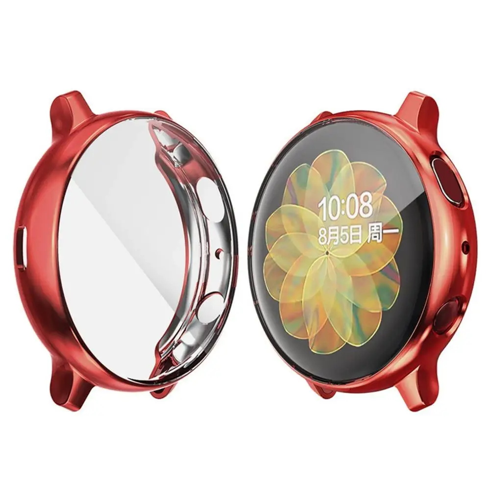 For Samsung Galaxy Active2 40mm 44mm Electroplate Transparent TPU Soft Case Cover Smart watch accessories Active 2 Shell #1030 |