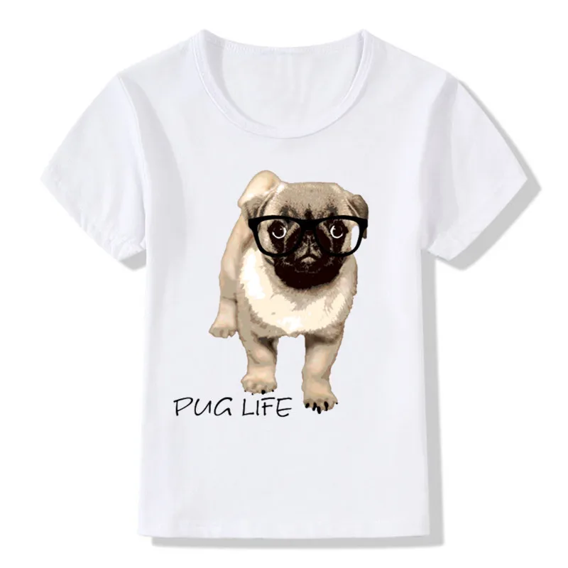 

Children Dog Pug Life Funny T shirt Baby Boys/Girls Casual T-shirt Summer Tops Baby T-shirt,ooo2333