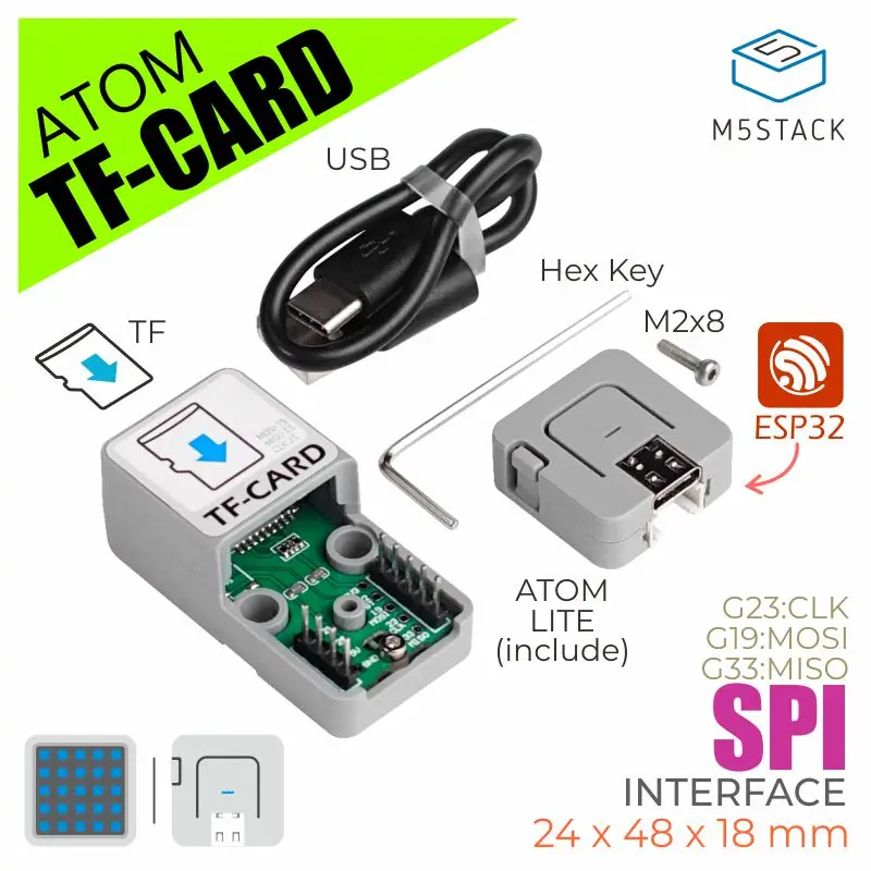 M5Stack официальный комплект TF карт ATOM кардридер tfcard устройство для экономии данных