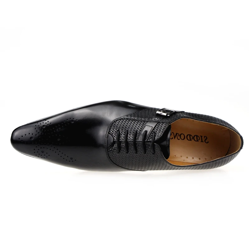 Мужские Формальные модные туфли из натуральной кожи Zapato Social свадебные модельные