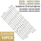 Светодиодная подсветка Lc420due 42la620v 42ln540v 42la615v 6916l-1412a 6916l-1413a 6916l-1414a 6916l-1415a для 42-дюймового телевизора, 10 шт.