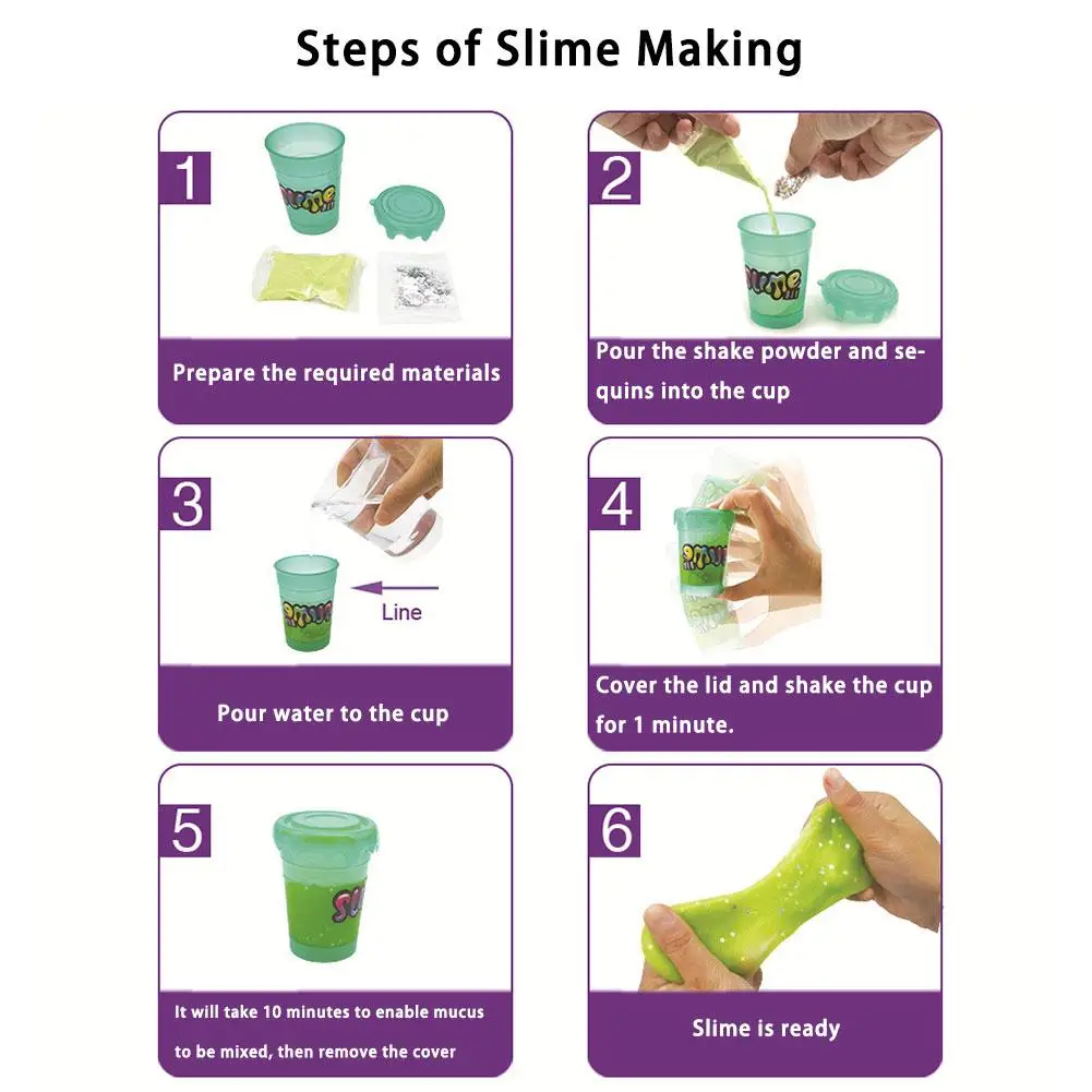 Slime Diy Canned Shake Rock Powder Mud Educational Toys Children Plasticine Random Colors | Игрушки и хобби