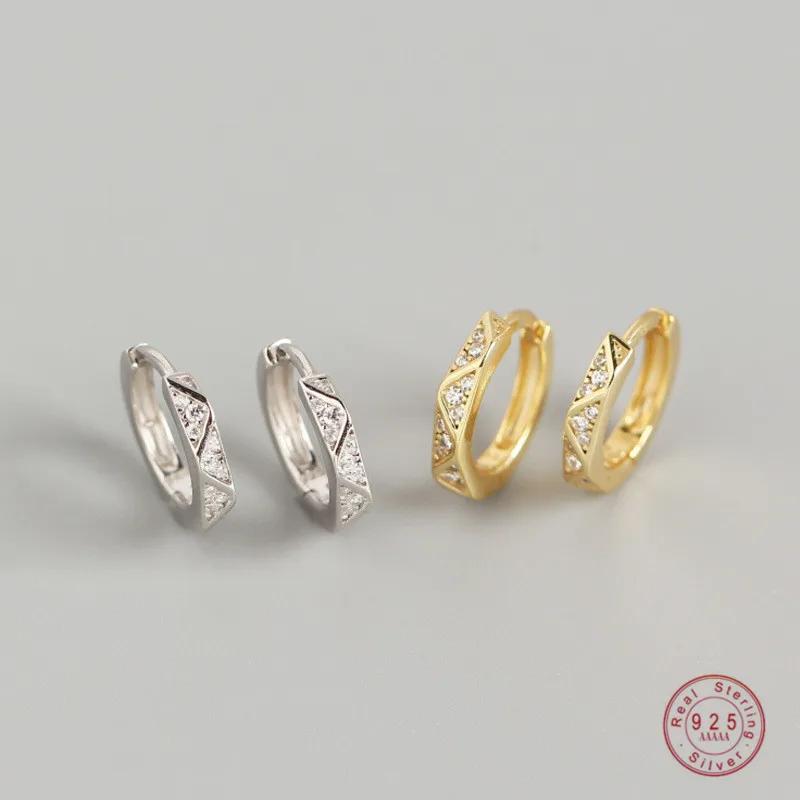 Женские серьги с короной и кристаллом из серебра 100% пробы|Серьги-гвоздики| |