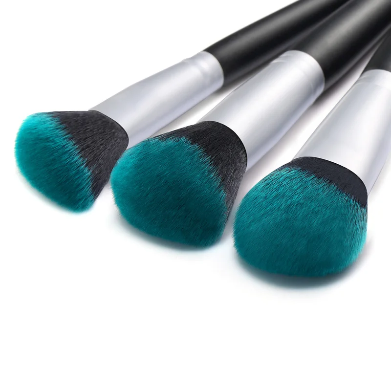 Новинка кисти для макияжа 10 шт. зеленые наборы косметические красивые Румяна