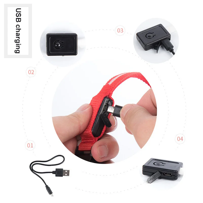 KAIRUISEN светодиодный ошейник для собак с usb-зарядкой, ошейник для собак, щенков, светодиодный ошейник для домашних животных