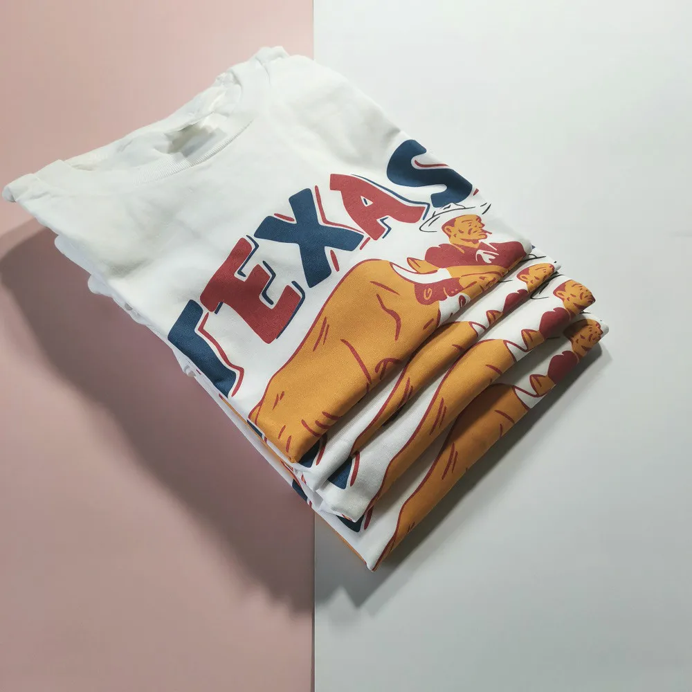 Женская футболка с принтом Humor Texas Matador Винтажная в стиле оверсайз из хлопка