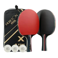 2pcs upgraded 5 star carbon table tennis racket set lightweight powerful ping pong paddle bat with good control