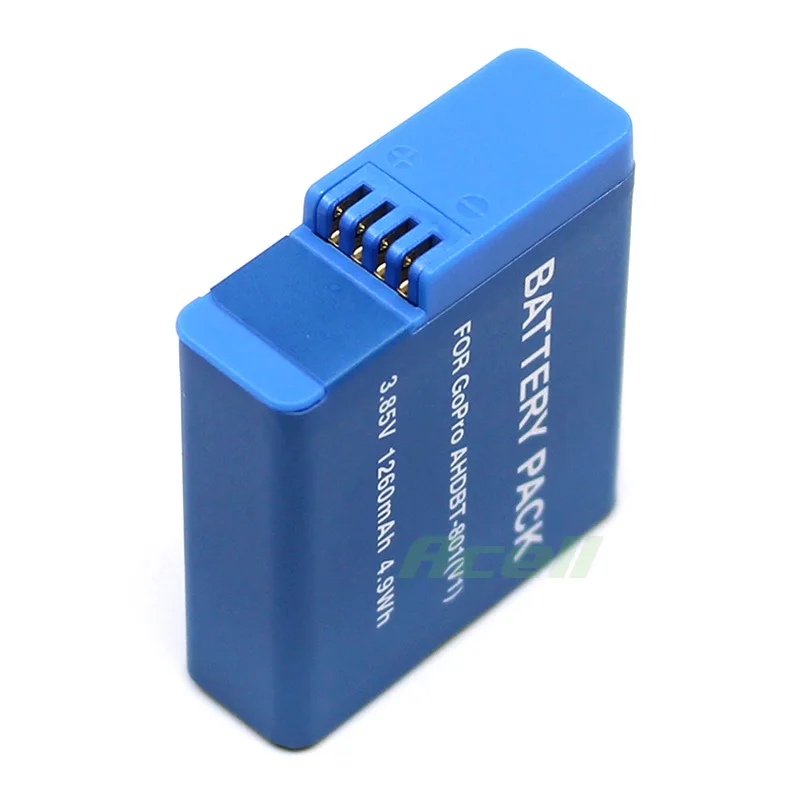 

AHDBT-801+ Battery For GoPro HERO 8 7 6 5 Black / HERO 2018 Action Camera Replace AABAT-001 AJBAT-001 SPJB1B AHDBT-501