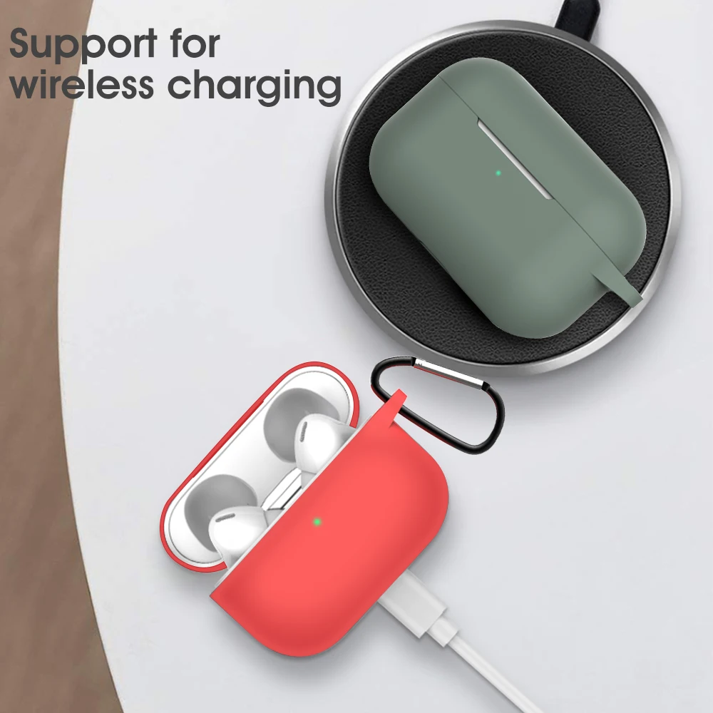 Мягкий силиконовый чехол для AirPods Pro 2019 защитный переноски с брелком Airpods 3 Airpods3 |