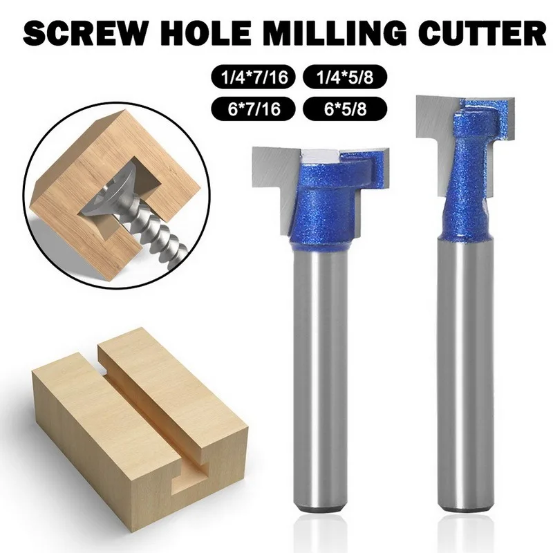 

T Slot Keyhole Router Bit Woodworking Cutting Tool