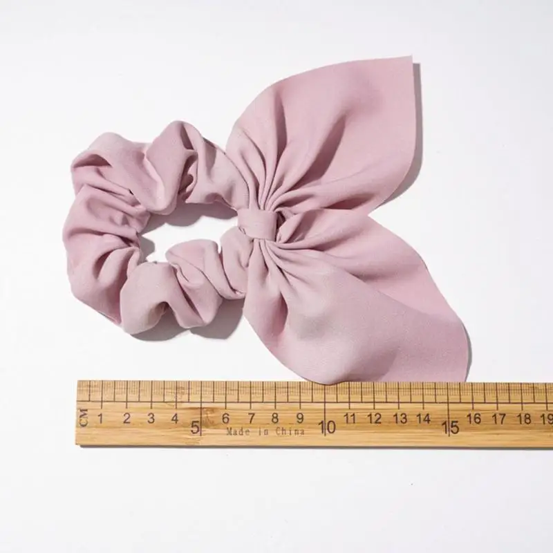 

Hair Scrunchies Ear Bow Bowknot Scrunchies Bobbles Elastic Hair Ties Ropes Ponytail Holder Accessories For Girl