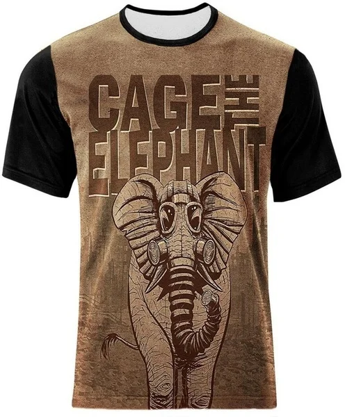 

Hot !! Newest Fashion 3D Print CAGE THE ELEPHANT Rock T-shirts for Men/Women