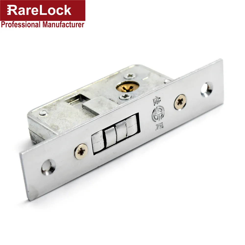 Rarelock скрытый раздвижной дверной замок с 3 ключами для спальни, ванной комнаты, аксессуары для деревянных дверей дома DIY MMS232 dd