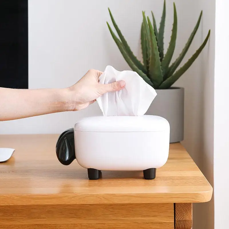 Настольный пластиковый контейнер для салфеток дома держатель в форме мультяшных