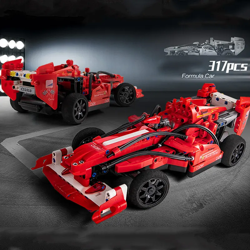 317 шт. 2 4G RC технические строительные блоки автомобиль F1 гоночный Модель