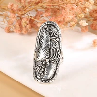 personality female silver plated ring retro national wedding jewelry bohemian style ring female party finger accessories
