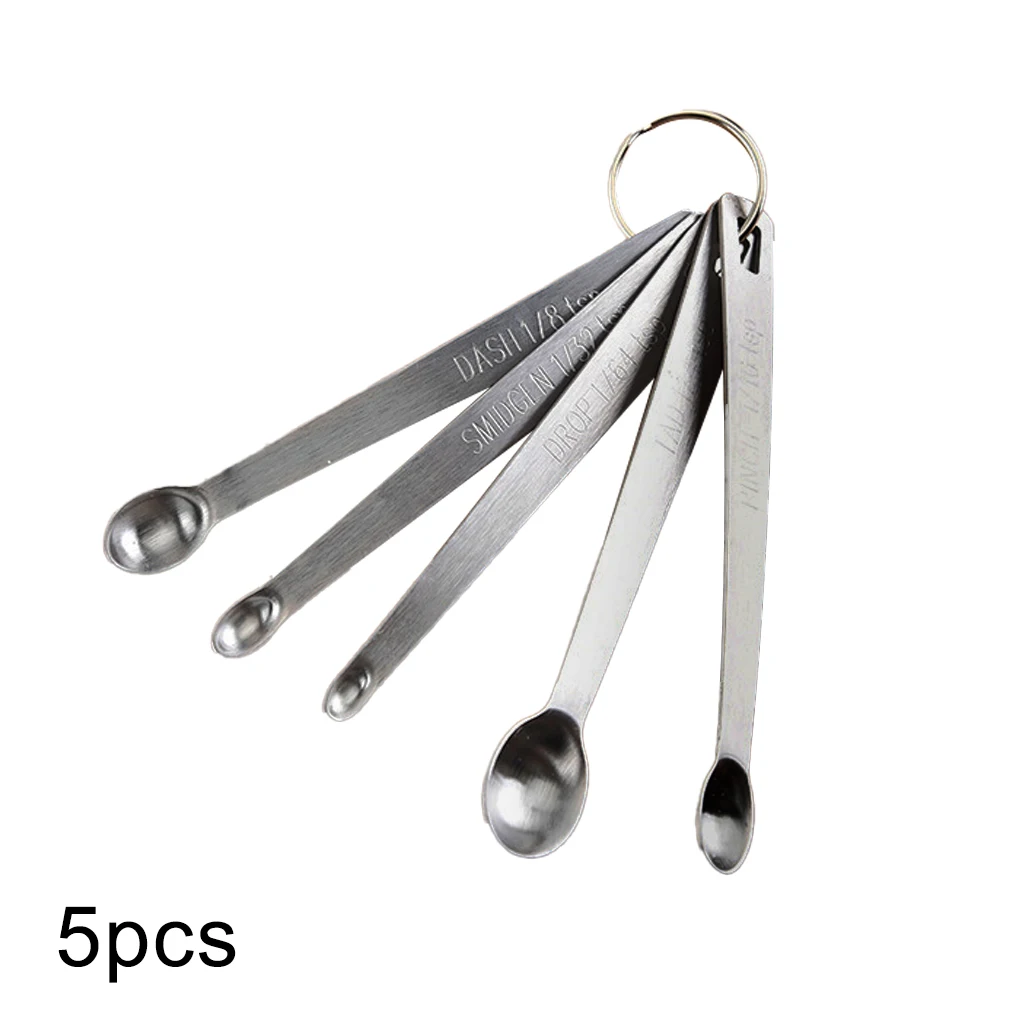 

Stainless Measuring Spoon Set Detachable Seasoning Measuring Handled Teaspoon Kitchen Tools Accessories Utensils