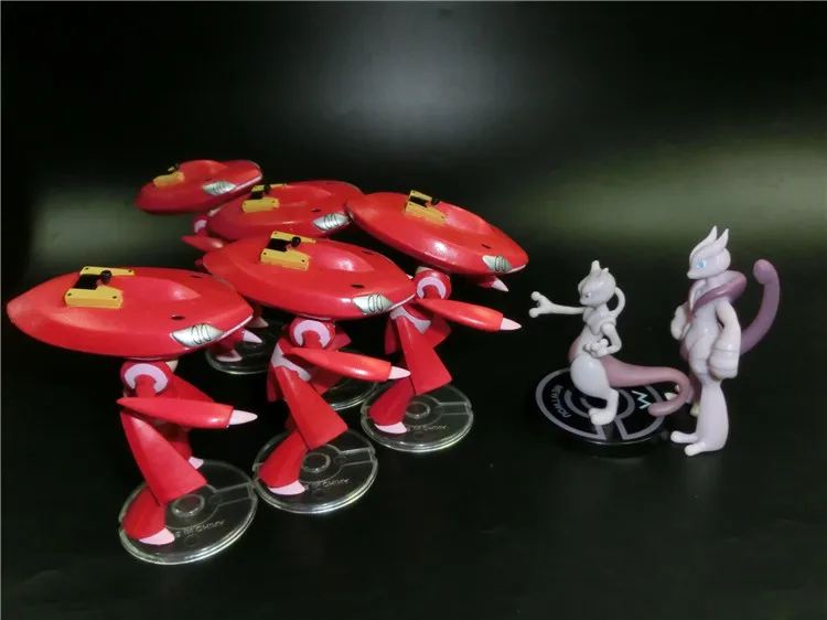 

Pokemon The Movie Genesect and The Legend Awakened Genesect and Mewtwo Limited Action Figure Model Toys