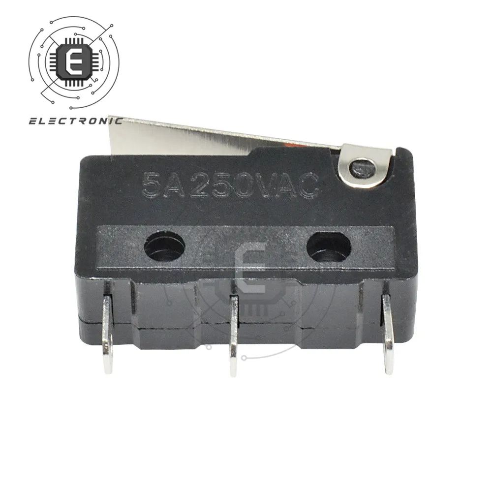 Оригинальный 10 шт./лот KW11-3Z KW12-3 5A 250V тактовый переключатель Микропереключатель с