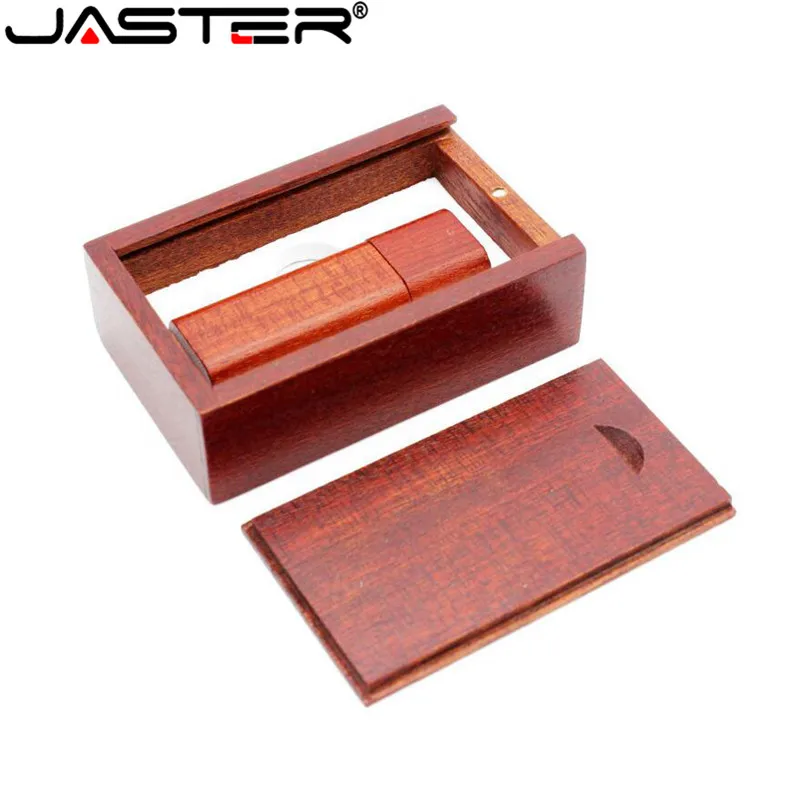 Деревянная бамбуковая + деревянная коробка JASTER USB флеш накопитель флешка 4 ГБ 8 16 32