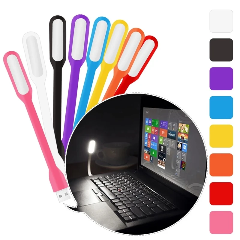 Светодиодный Ночной светильник с USB-портом для ноутбука лампа чтения портативным