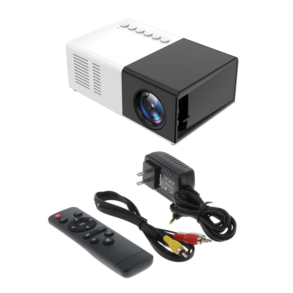 Mini Projector LED HD 1080P Home Movie Theater 10-60' Image US 2Set |