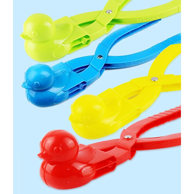 

1/2/3/4 Pack Snowball Maker with Handle for Kids Snow Ball Fights Perfect Outdoor Play Snow Toys Duck /Heart/Ball Shape MC889