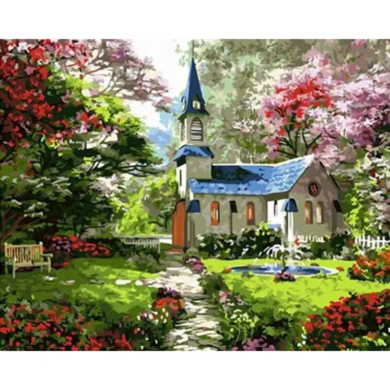 

Набор для рисования по номерам на холсте «Вилла»