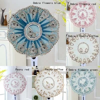 1 pcs round shaped fabric lace fan guard household fan covers fan dust cover dustproof home decor
