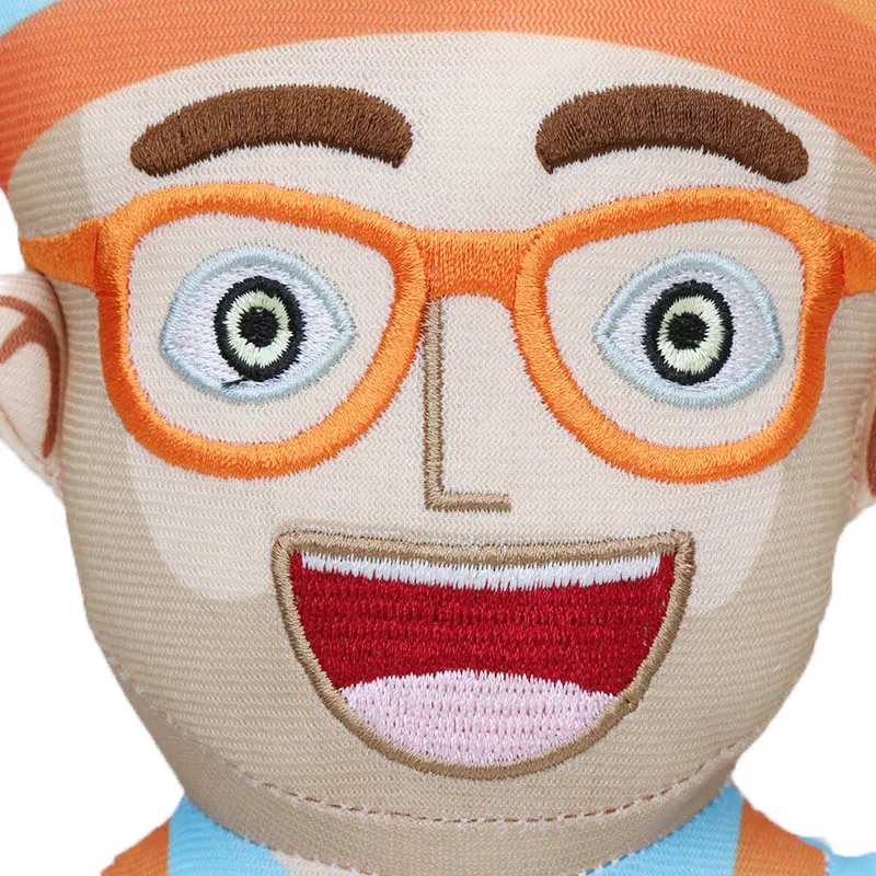 Blippi Plush Baby Toys 12.6inch Soft Stuffed Educational Dolls for Toddlers Blippi Hat Cosplay Prop Baby Gift Plushie