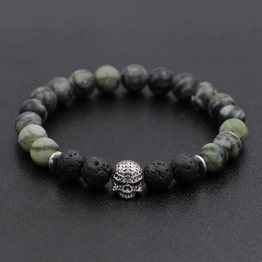 Браслет с бусинами из натурального камня тигровый глаз нержавеющей стали |